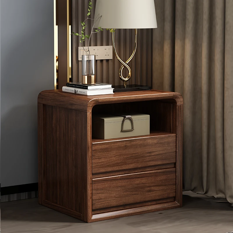 Nachtkastje Bijzettafels Design Tafel Slaapkamer Opbergruimte Rond Bed Bureau Zijbank Woonkamer Nachtkastjes Houten Locker Designer