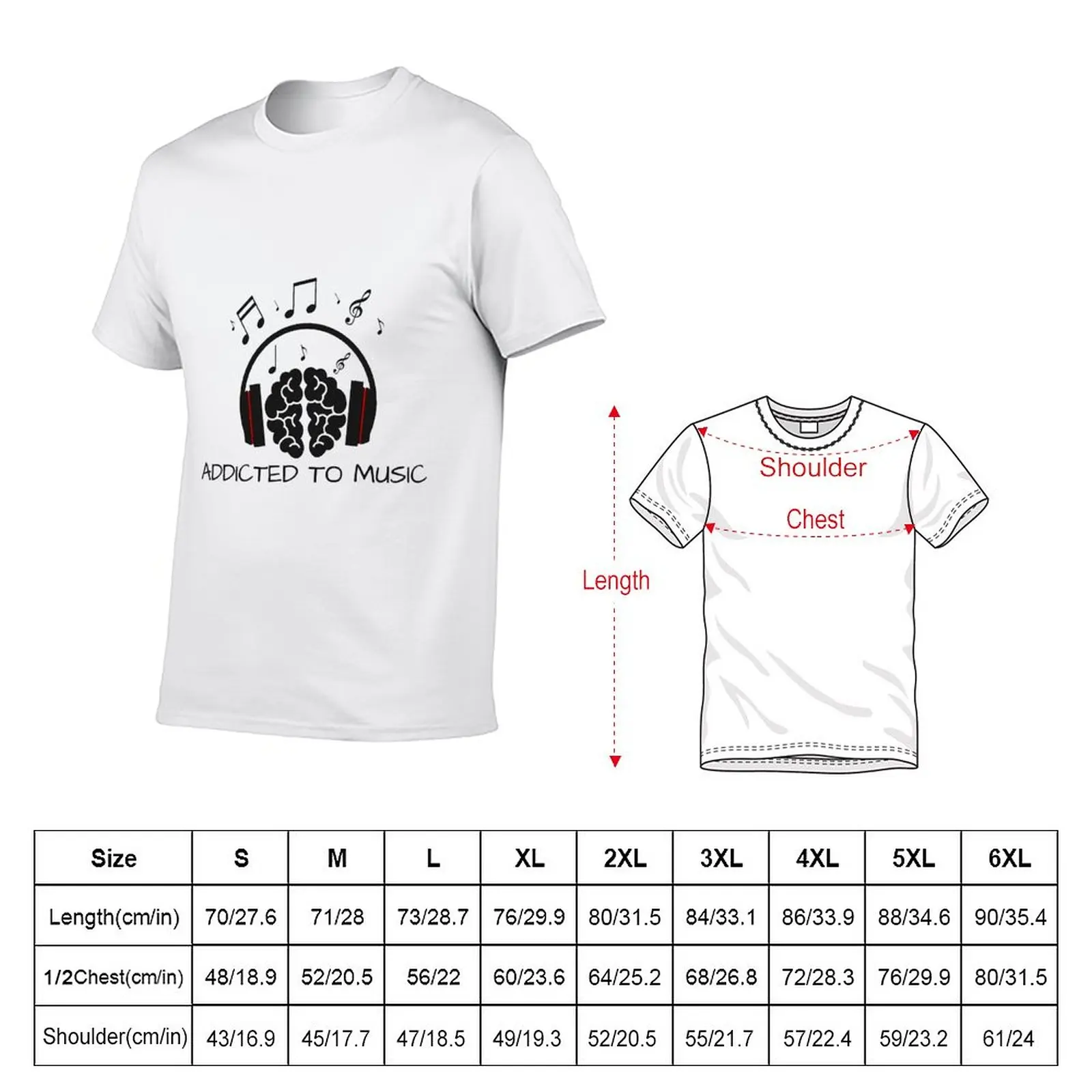 New Addicted to Music T-Shirt blank t shirts oversized t shirt t shirt man shirts graphic tees mens shirt