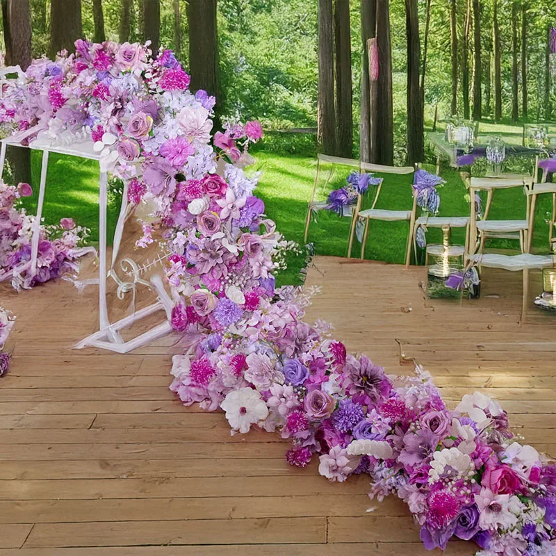 

2MX35CM European Style Artificial Rose Wedding Background Wall Arch Layout Shopping Mall Showcase Exhibition Hall Decoration
