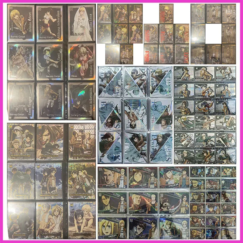 Anime Attack on Titan Rare SSR SSP SP PR GP JP UR Game Collectible Cards Mikasa Eren Armin Levi Toys for boys Birthday Present