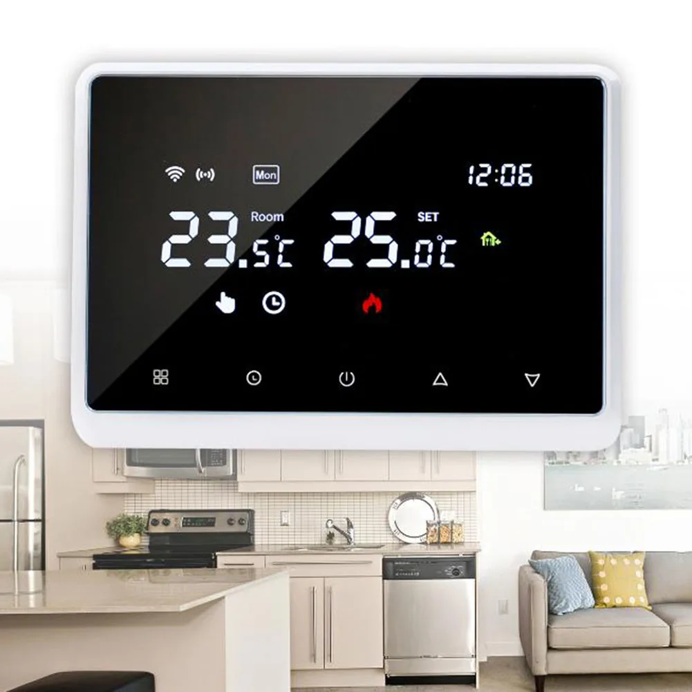APP Control Smart Thermostat Compatible Current Load 3A / 3A Voice Control Wall-Mounted Boilers Children\\\\\\\'s Lock
