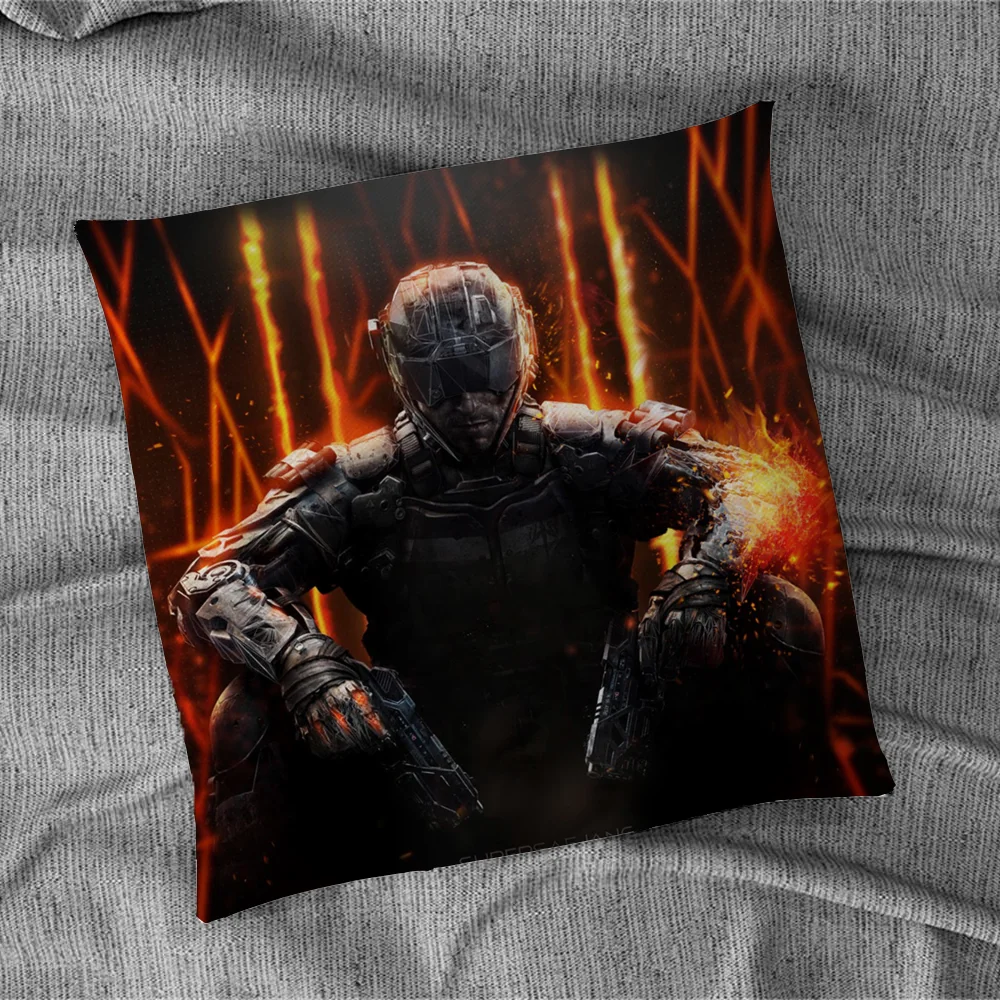 C-Call of Duty Cushion Cover 45x45 Cushions Pillowcase Decorative Pillowcases 40x40 Pillow Hugs Lounge Chairs Short Plush Covers