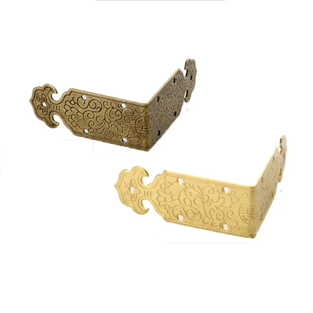 8 قطعة الحرف الزخرفية المعدنية N1N صندوق قدم الساق حافة غطاء حامي ركن بين قوسين الأثاث الأجهزة ركن حامي