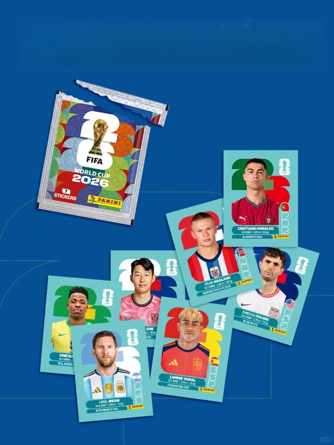 Hochwertige, brandneue Panini-Aufkleber für die FIFA-WM 2026, internationale Version, seltene Sammlerstücke, Fußball-Fan-Souvenir, Geschenk. – Detail 5