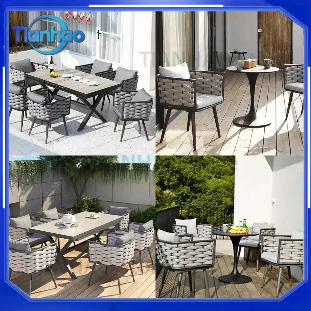 Waterproof Nordic Lounge Garden Set for Modern High-End Patio Outdoor Alfresco Use Meble Ogrodowe Garden Furniture - zdjęcie 1