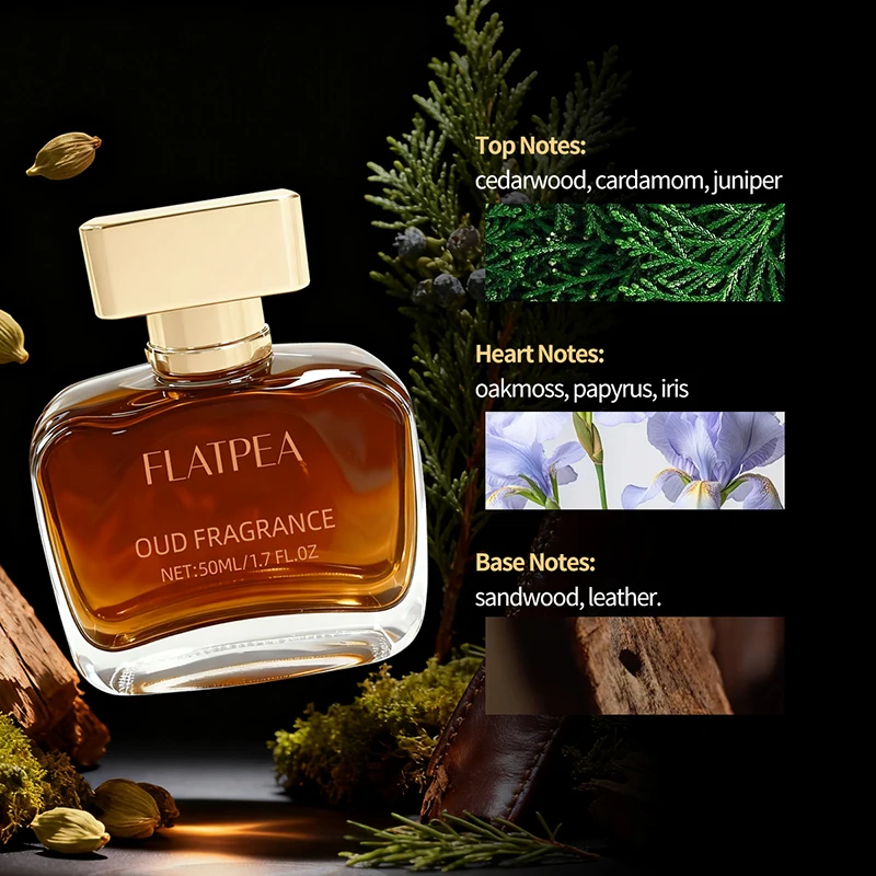 Perfume De sándalo árabe, fragancia clásica De madera De agar y almizcle irresistible, duradera, elegante y encantadora, Woody Eau De Parfum - Image 4