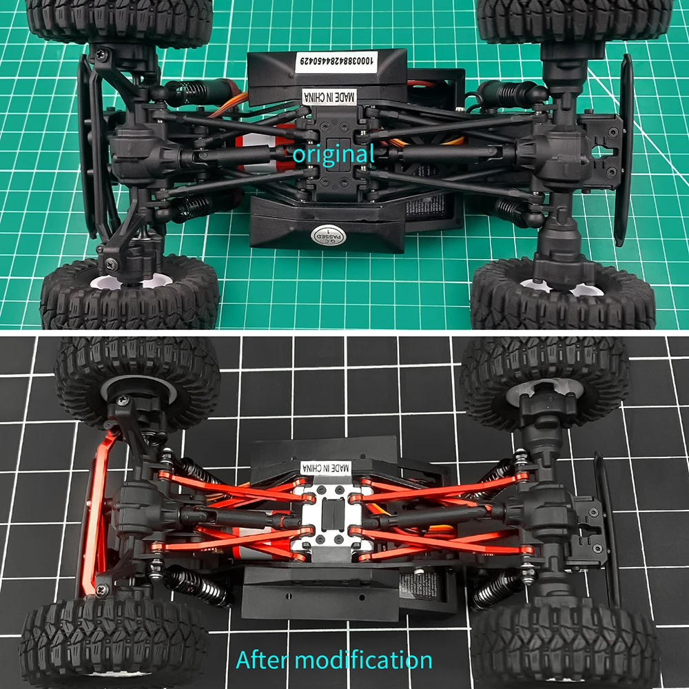 AXSPEED High Clearance Chassis Links Steering Linkage for 1/18 RedCat Ascent RC Rock Crawler Car Upgraded Parts