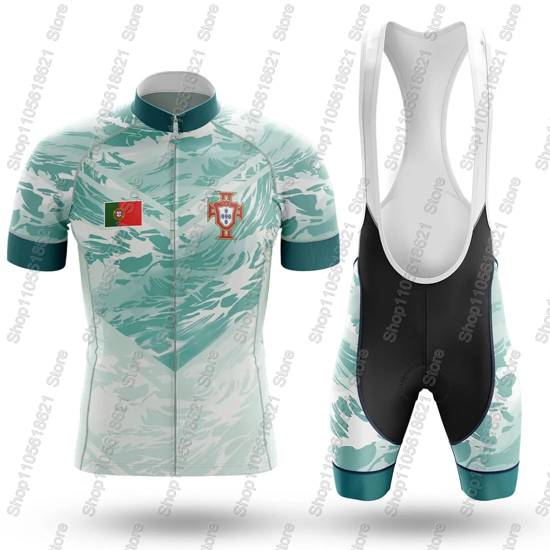 Conjunto de Ciclismo Portugal 2026: Novo Kit Nacional de Roupa de Ciclismo Masculino, Camisa de Ciclismo de Estrada e Bermuda de Ciclismo MTB