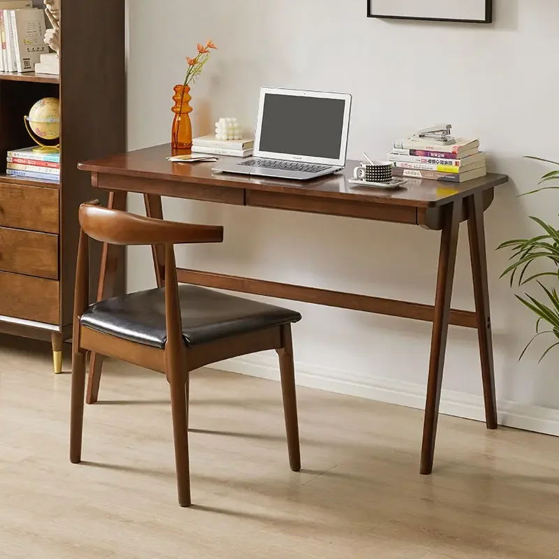 Solid Wood Table for Students Nordic Simple Desk for Reading Small Family Dining Table Laptop Household