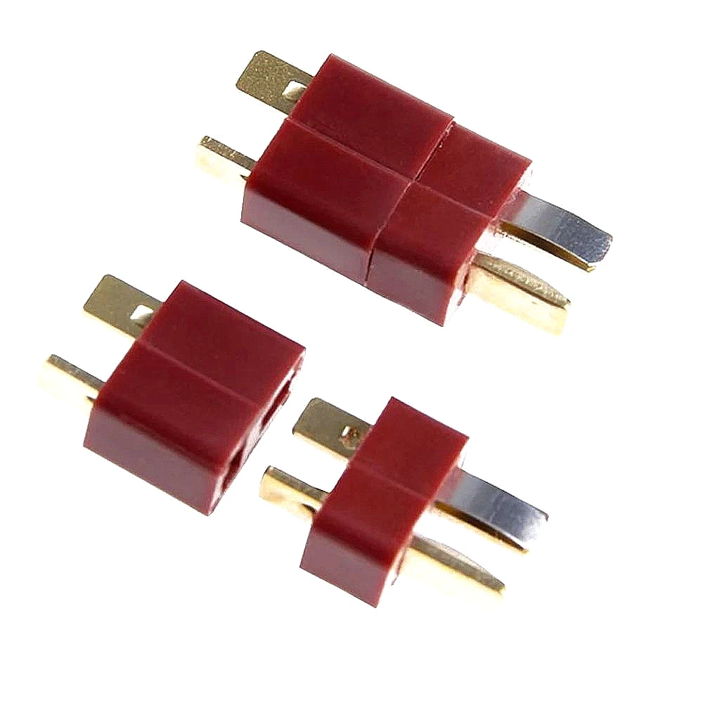 10/20 unidades/conjuntos conectores t plug estilo macho fêmea conectores compatíveis com rc carro fpv barco lipo bateria ecs