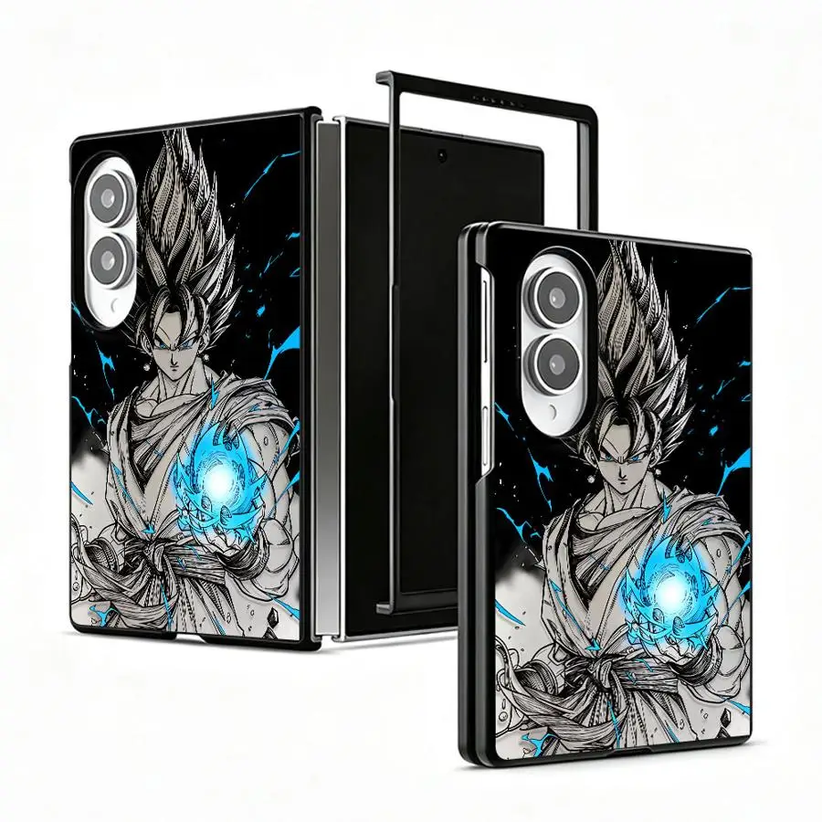 Luxury Phone Cover Case for Samsung Galaxy ZFold Wide Z Fold 8 ZFold8 Z Fold8 Wide Dragon Balls SSB Vegito