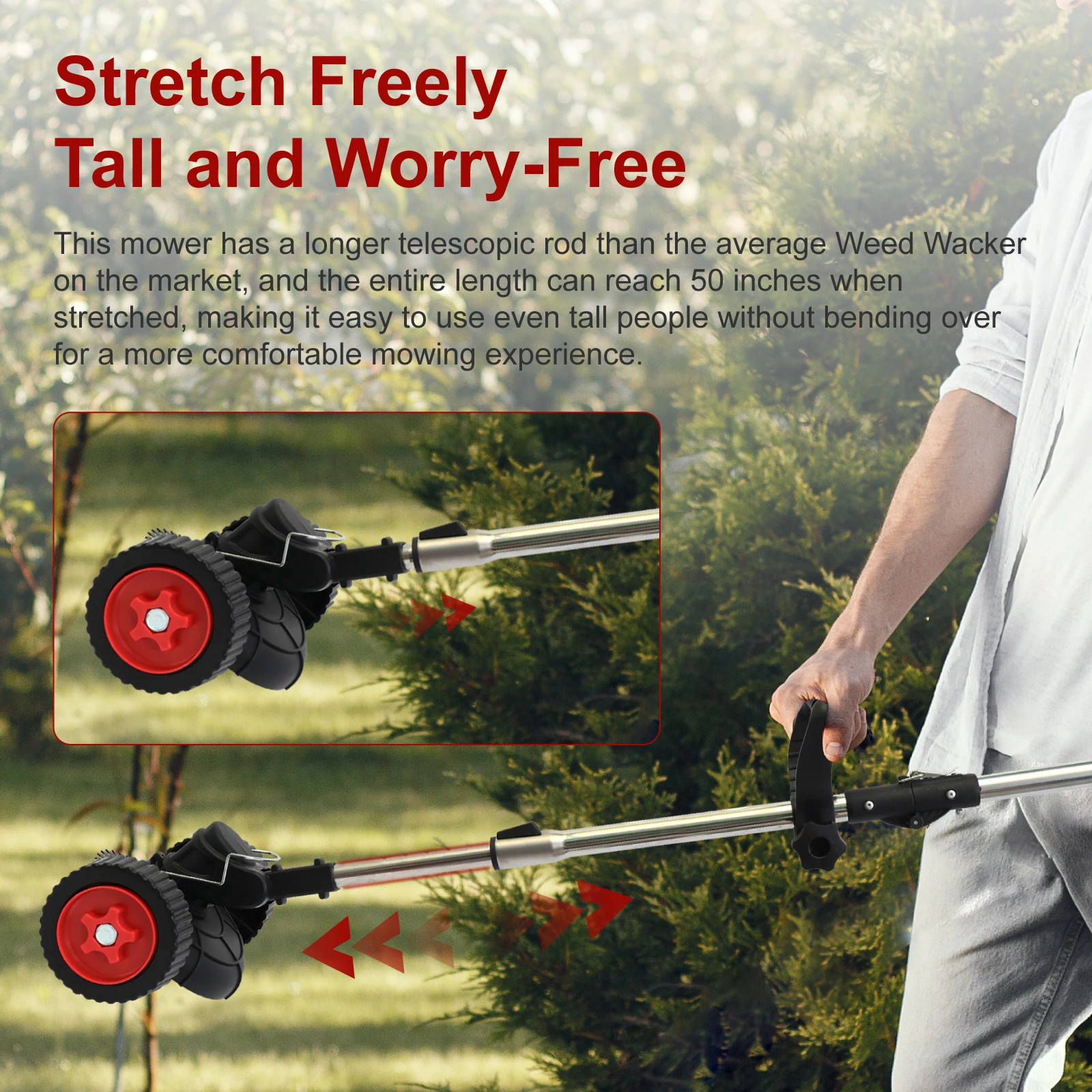 جزازة العشب الكهربائية اللاسلكية العشب الانتهازي 21 فولت فرش 18000 دورة في الدقيقة 2x5C 2000 مللي أمبير بطارية أسفل عجلة لأداة حديقة ساحة الحديقة