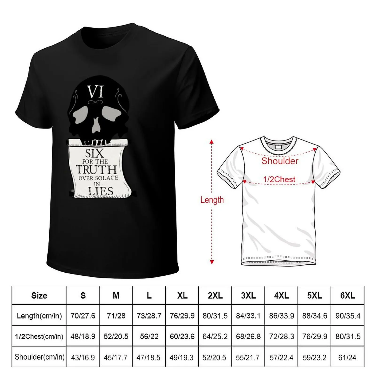Sixth House - Gideon the Ninth - For the Truth T-Shirt All Match Basic Short Sleeve Top
