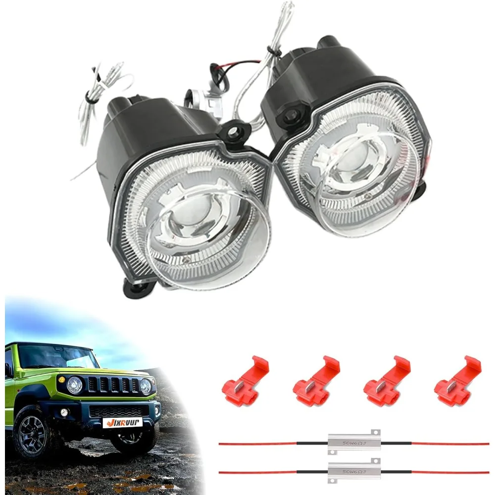

Светодиодные дневные ходовые указатели поворота, совместимые с Suzuki Jimny JB64 JB74 2019-2022 (прозрачные линзы)