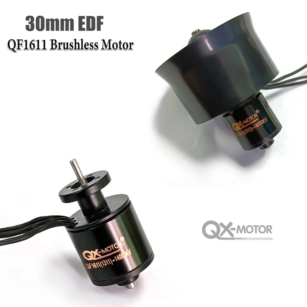 QX-MOTOR 30mm EDF 6Blades wentylator kanałowy z silnikiem bezszczotkowym 5000KV 6000KV 7000KV 14000KV do części do zdalnie sterowanych zabawek