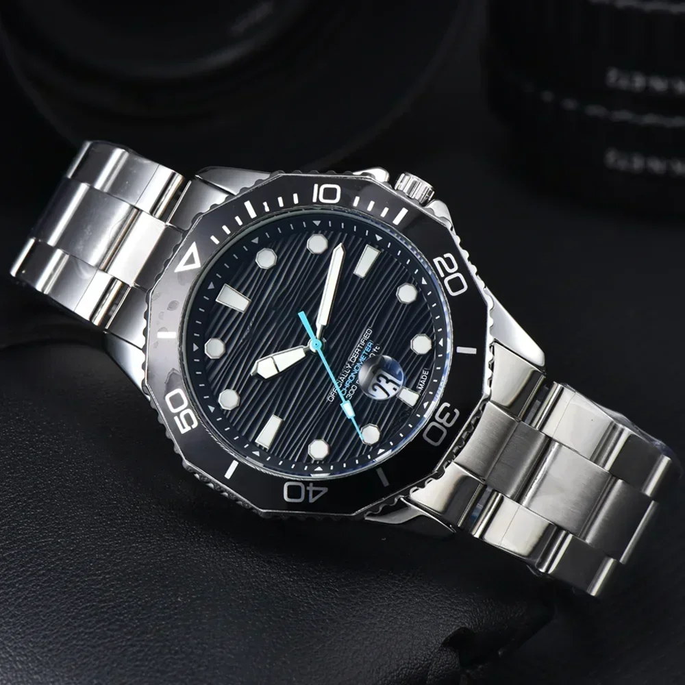 2025 New Luxury Men's Watch, Quartz Movement, Stainless Steel, Date Display, AAA+ Grade, Sapphire Crystal, 100M Waterproof