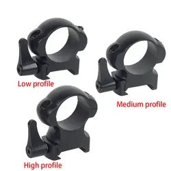 2 Pcs Profile Rifle Scope Mount Ring Diameter 25.4mm 30mm Tube Scope 20mm Dovetail Picatinny Rail Tactical Flashlight Mount