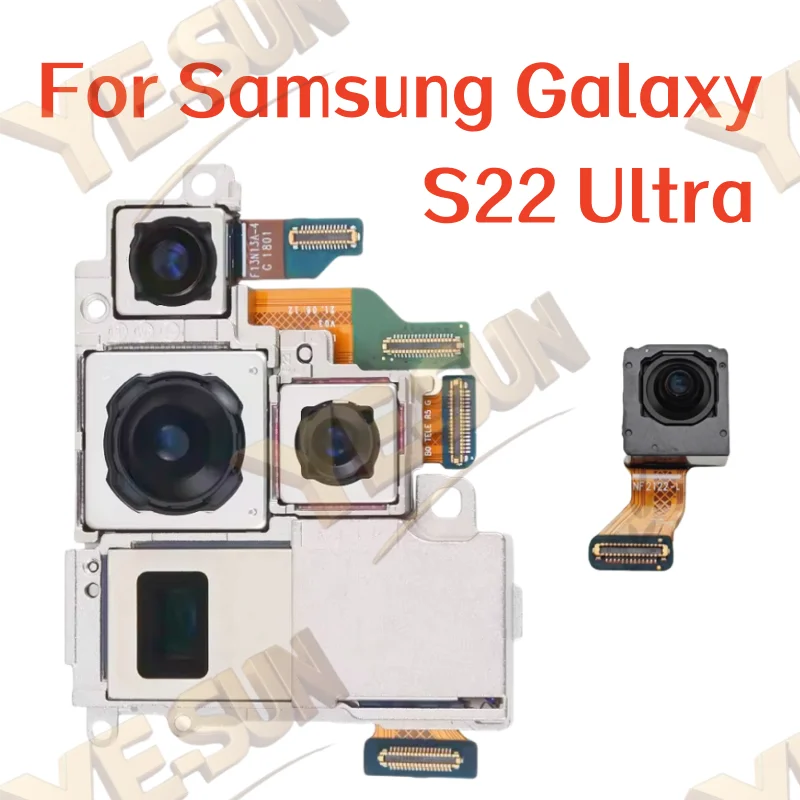 

Набор камер для Samsung Galaxy S22 Ultra SM-S908U/U1 SM-S908B/DS, передняя камера + телеобъектив + широкий + основная камера, ремонт, запасные части