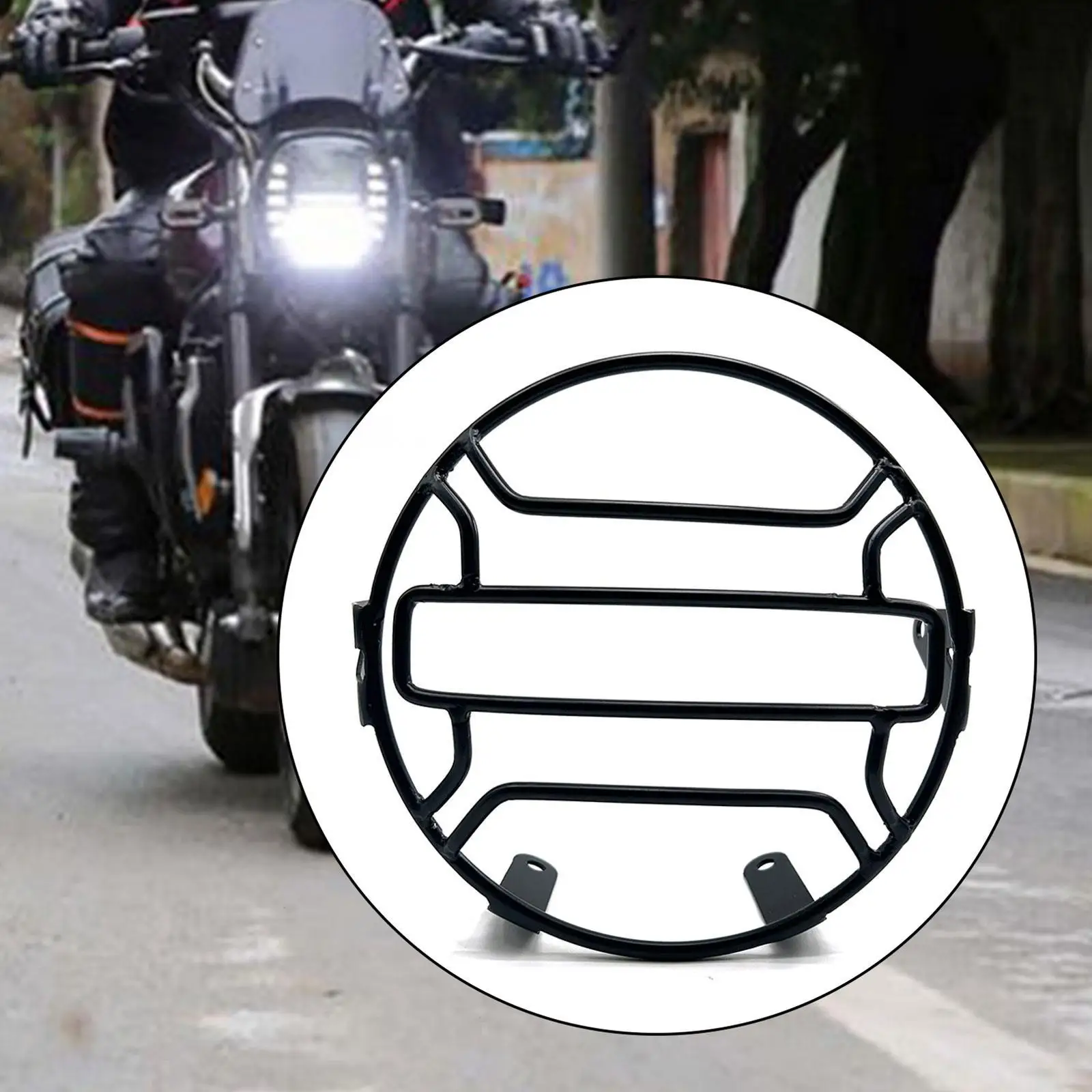 درع المصابيح الأمامية للدراجة النارية من الفولاذ المقاوم للصدأ للمصابيح الأمامية للدراجة النارية