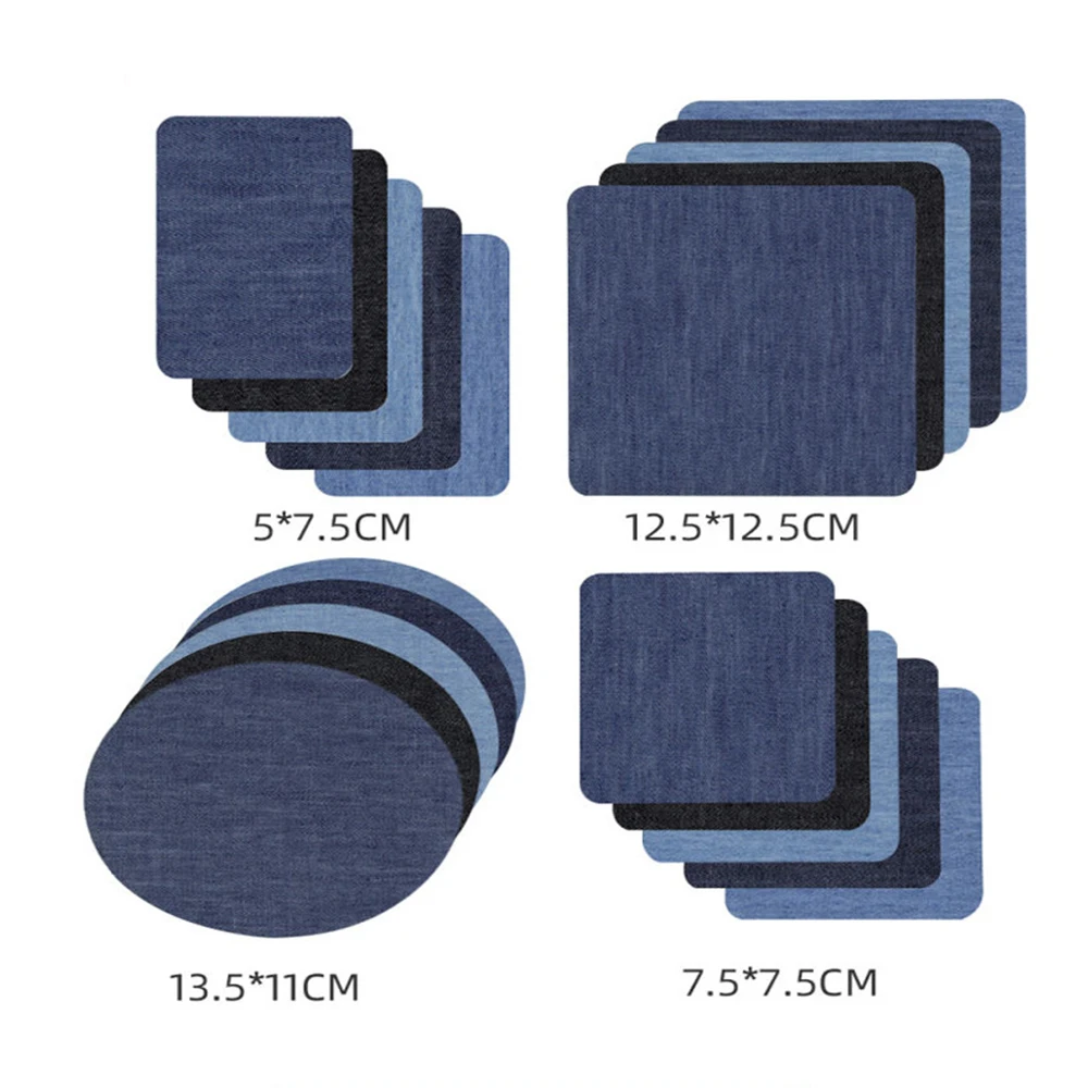 Multiple Sizes Jeans Self-adhesive Patches Cloth Sticker Free Cut Diy Repair Down Jacket Clothing Raincoat Stick On Decoration