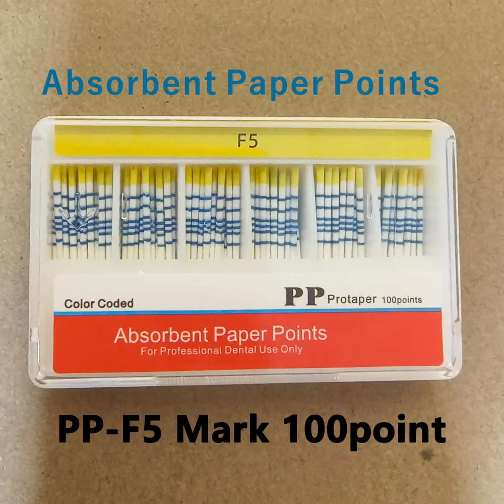 Papierowe końcówki dentystyczne chłonne F1 F2 F3 F4 F5 Materiały dentystyczne Mocne chłonienie Czyste włókno bawełniane Papier Guttahanger narzędzia dentystyczne