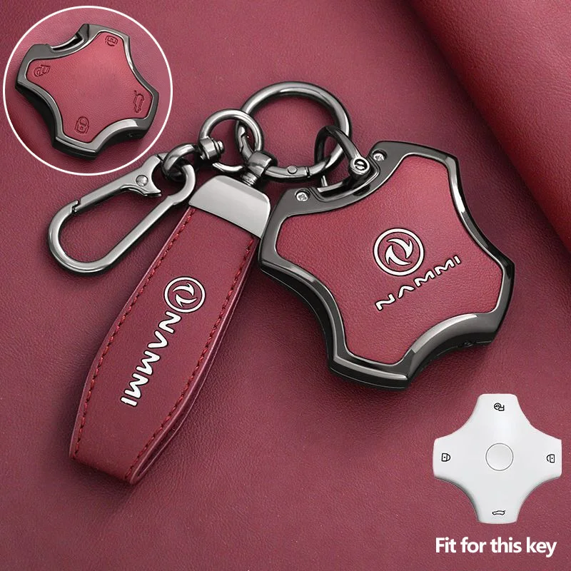 Zinc Alloy Car Key Case for Dongfeng NAMMI 06 2025 2026 Vigo Evolute I-Joy Accessories Keychain Remote Cover Shell Holder Fob