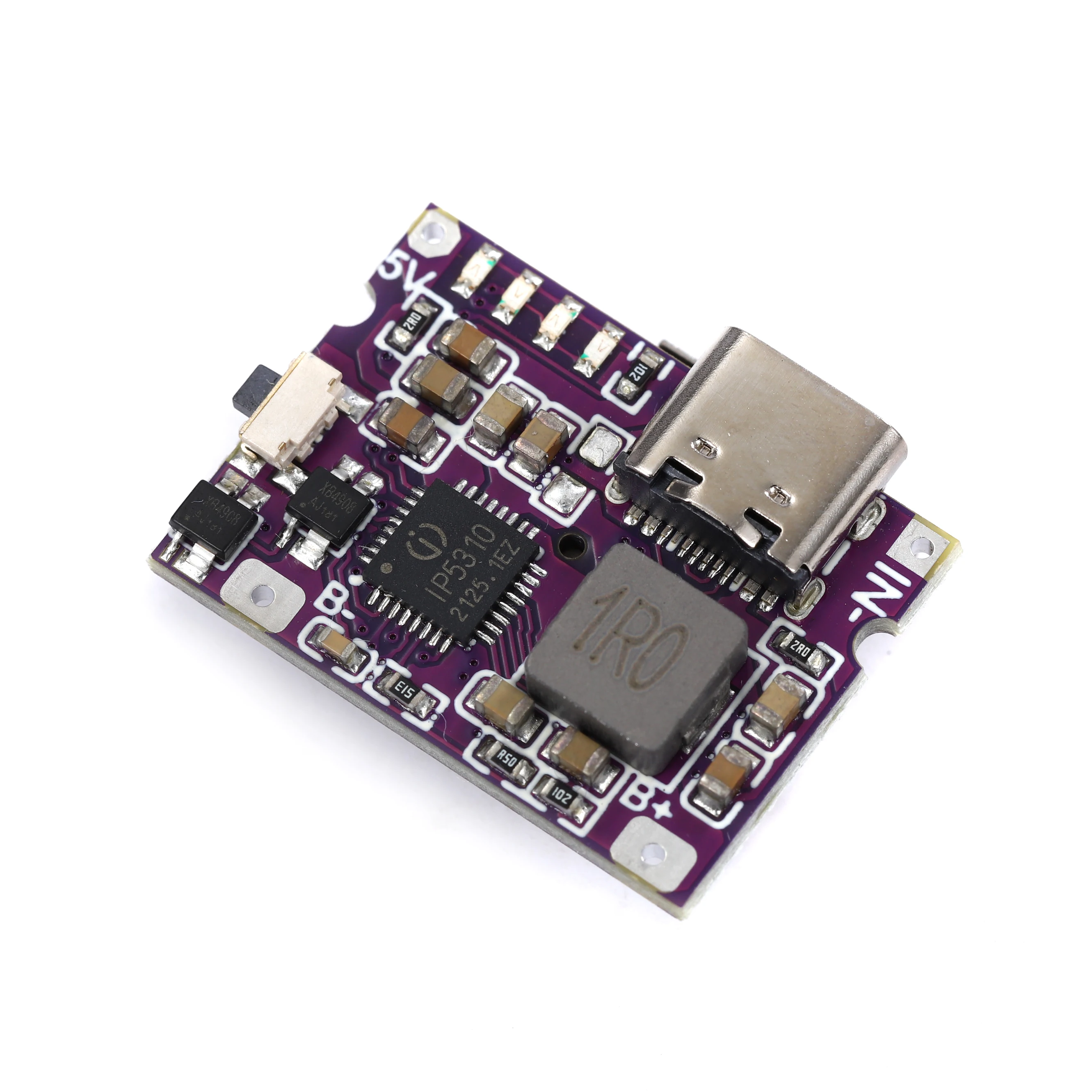 IP5310 Mobile Power Bank Accessories With Switch LED Indicator 5V 3.1A Boost Converter Step-Up Power Module Type-C USB