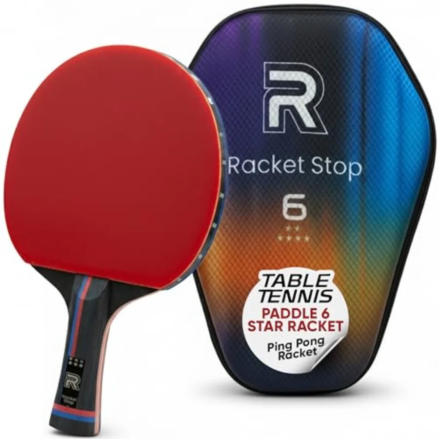 

Inferno Table Tennis Paddle Ply Carbon Blade Ping Pong Paddle for Indoor and Outdoor Games, High-Speed Sports Racket for Adults