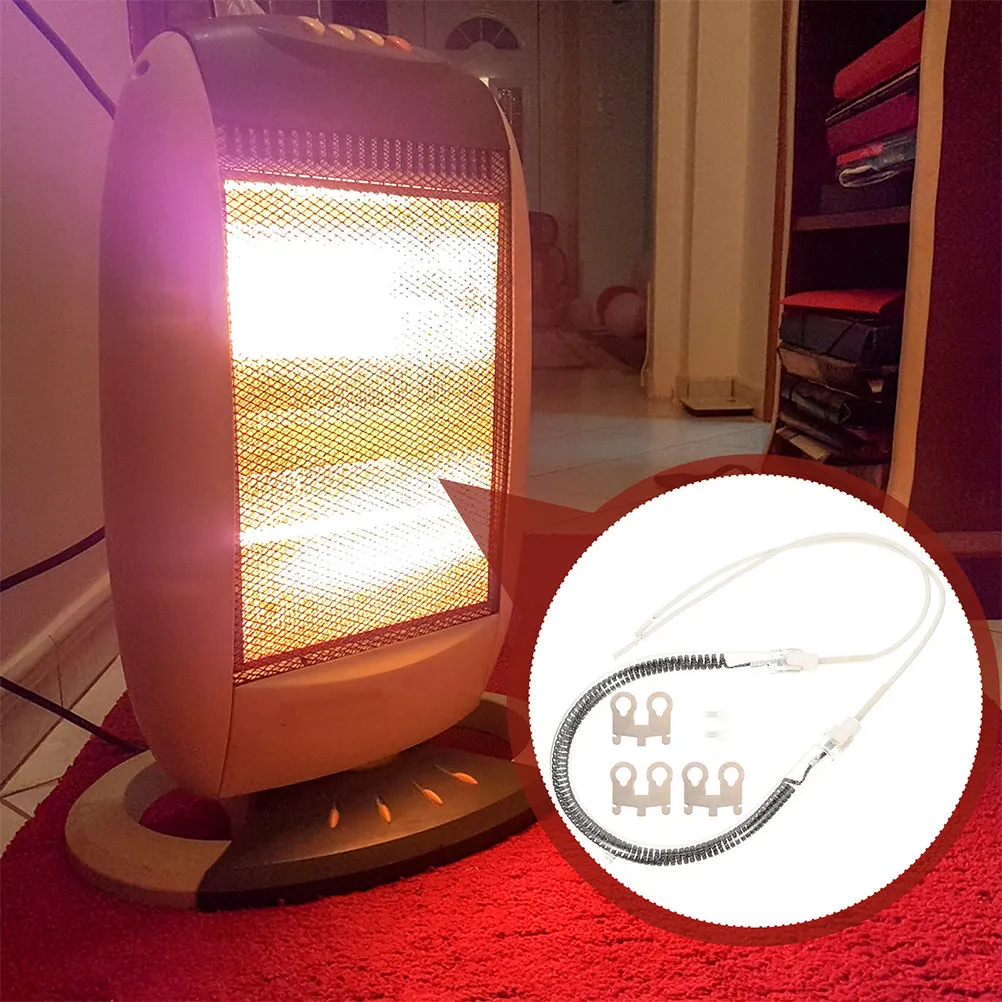 Replacement Carbon Heating Tube Halogen Lamp 1000W Fast Heating High Efficiency Winter Heater Lamp for Home Office Garage Safe