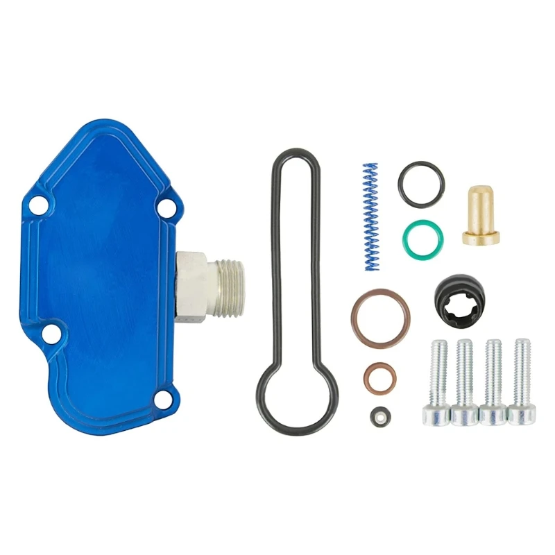 

Professional Blue Spring set with Billet Housing Pressure Regulator Quick Assemble Suitable for Powerstroke 6.0L