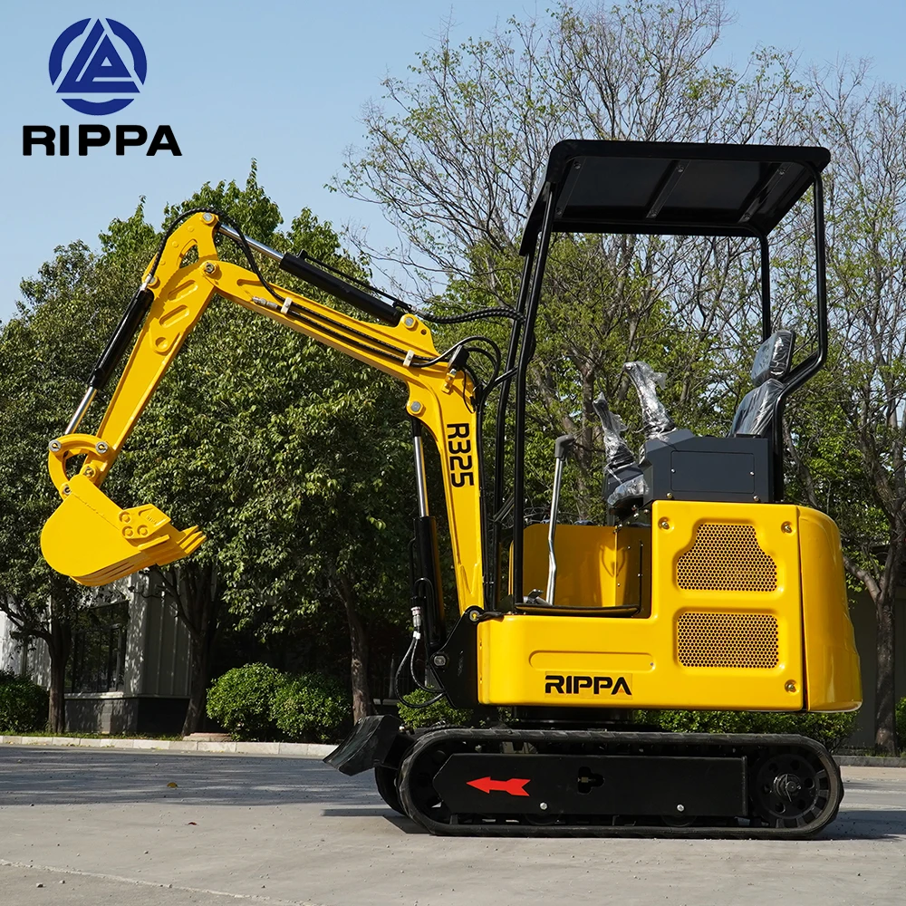 RIPPA R327 آلة حفر باجر صغيرة حفارة صغيرة آلات نقل الأرض حفارات الديزل المدمجة