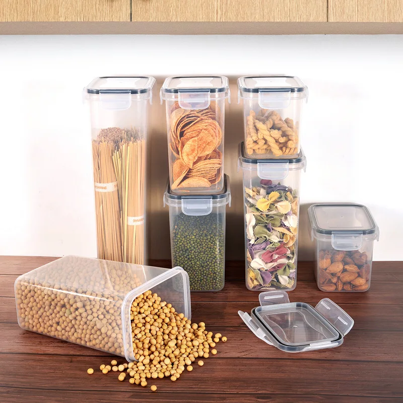 

Kitchen plastic sealed container storage set General merchandise grain noodle moisture-proof storage box