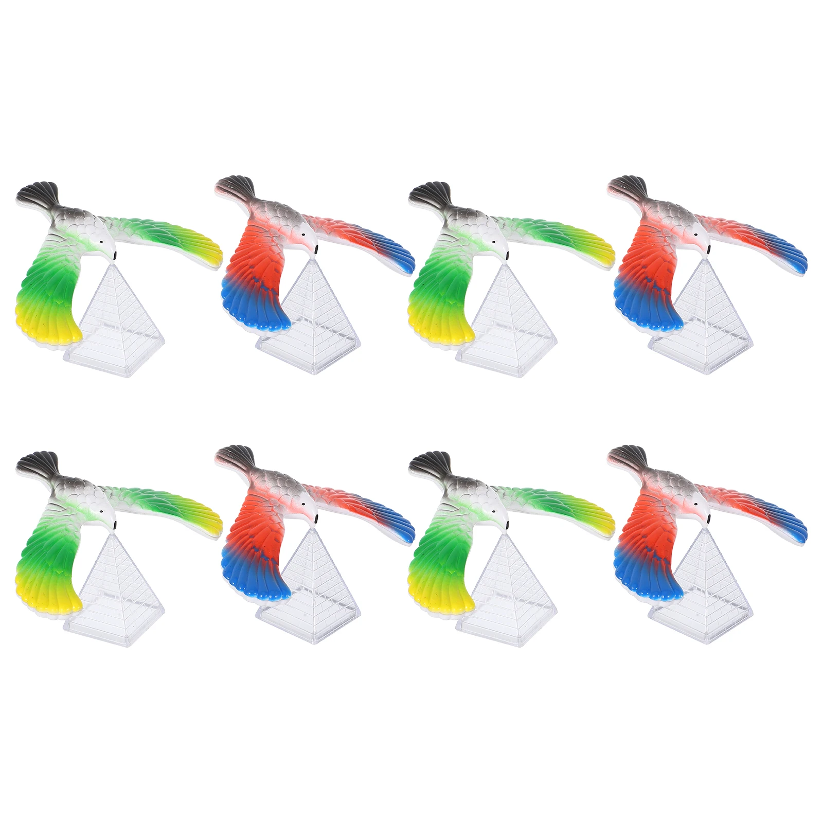 

8pcs Eagle Toy Mini Bird Physics Retro Toddler Kids Decor Finger Play Balance Physics Toy Desk Games