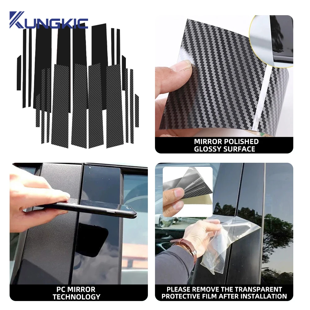 

Для Toyota RAV4 2019 2020 2021 2022 2023 2024 2025 RAV 4 XA50 Автомобильное окно, дверная колонка B C, стойка, глянцевые черные наклейки для ПК