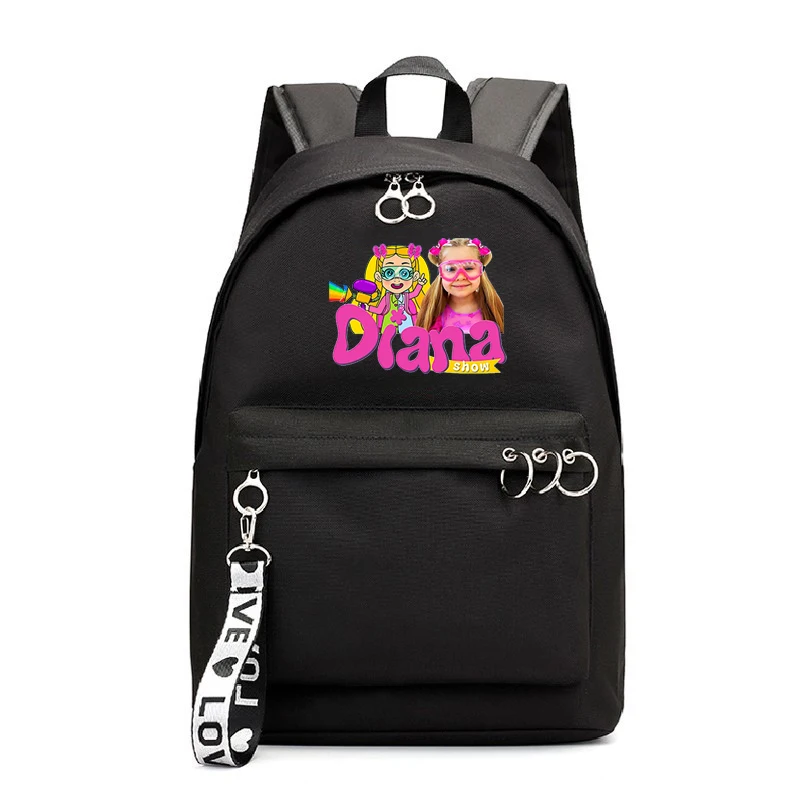 Diana e Roma Show Zaino Nuovo stile Cartoon Kids Borsa per bambini Zaino per ragazzi e ragazze Zaino a tracolla