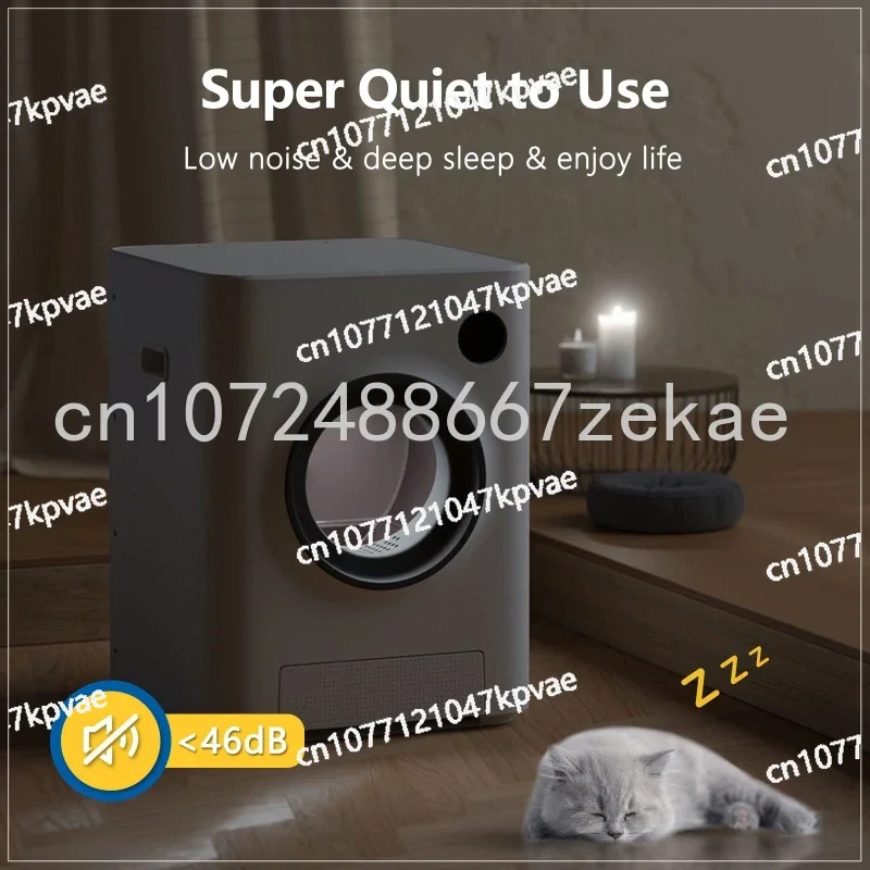 8L Large Capacity Automatic Cat Litter Box Fully Enclosed Toilet Deodorant Anti-Sand Electric Smart Cat Poop Basin Cat Supplies