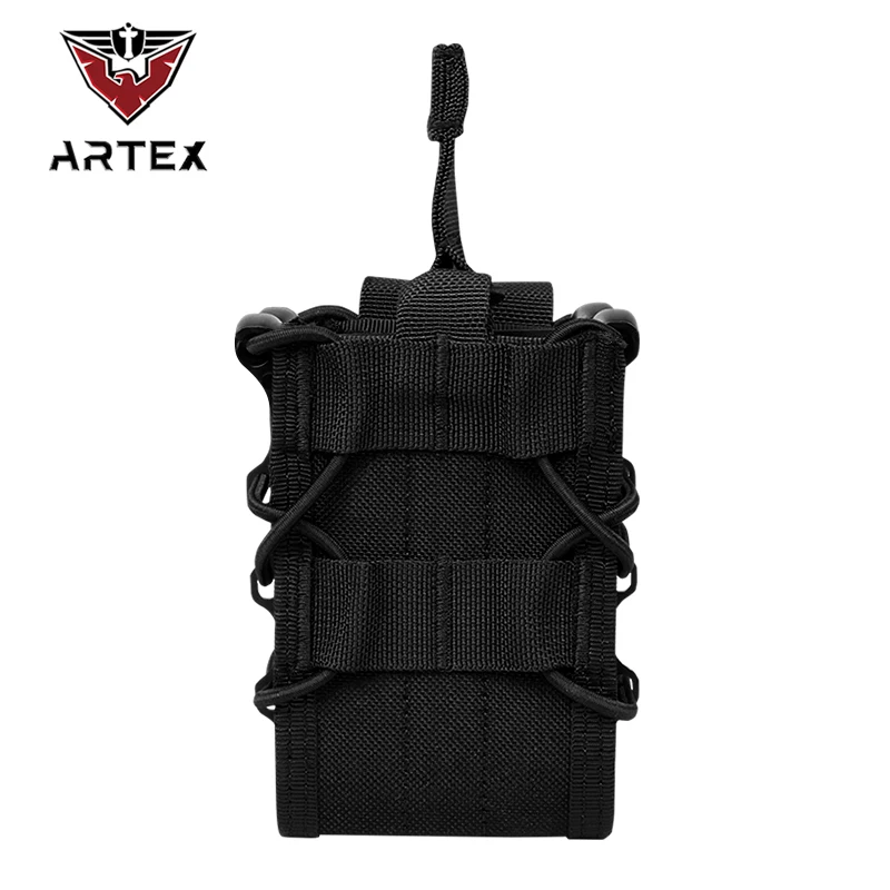 

Tactical Magazine Pouch Rifle Single Double Mag Pouch Holster MOLLE Belt Attach Mag Bag for AR-15 M4 M16 5.56mm Magazines