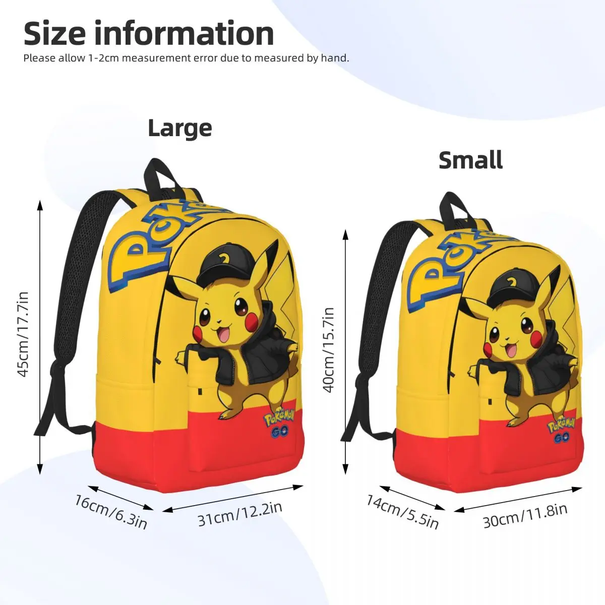 Mochila de gran capacidad con pegatina de Pokedom, mochila de cumpleaños, monstruo de bolsillo, Pikachu, moda, trabajadores de oficina, Bolsa Escolar, Picnic de fin de semana