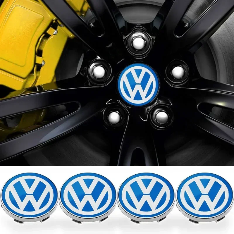 4PCS Car Wheel Badge Emblem Sticker Cover Accessories For Volkswagen MK7 MK6 MK5 Ibiza Leon FR 2 Altea Aztec Golf 5 6 7 Passat