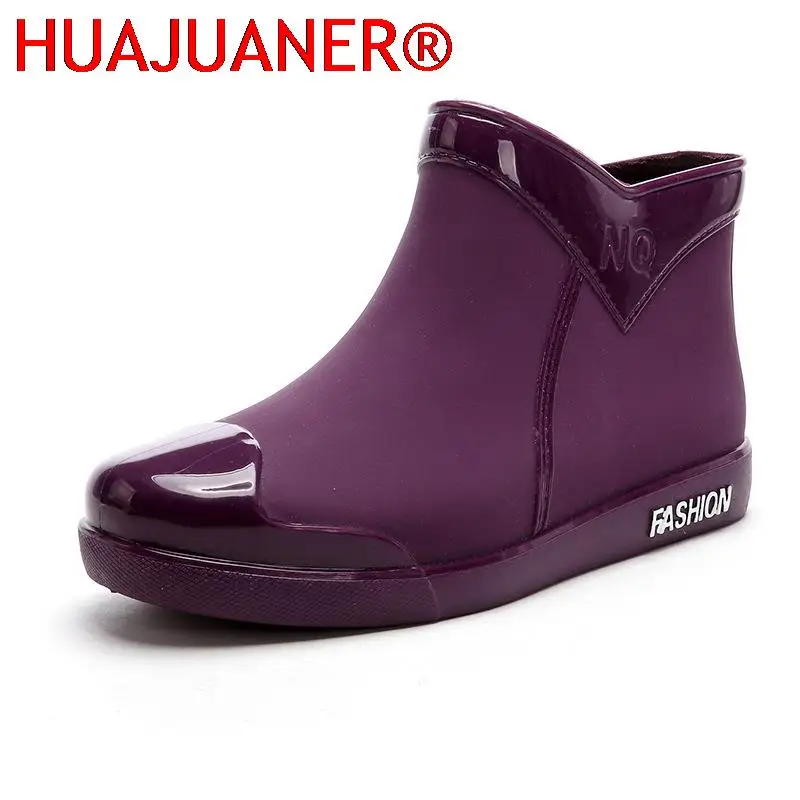 Zapatos de Mujer 2026, Botas de Lluvia de Moda Antideslizantes, Botas de Lluvia de Tubo para Mujer, Impermeables, Zapatos de Trabajo, Botas de Agua, Botas de Caza Españolas