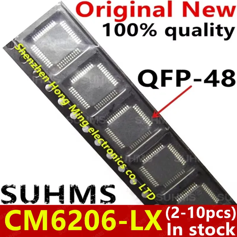 (2-10 قطعة) 100% جديد CM6206-LX CM6206 LX QFP-48 شرائح