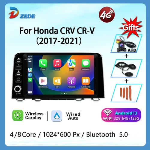 스테레오 기능이 있는 Android 13 9인치 차량용 멀티미디어 라디오, Honda CRV 및 연도(2017-2021) 9에 적합, Carplay 유선 차량용 WiFi, G