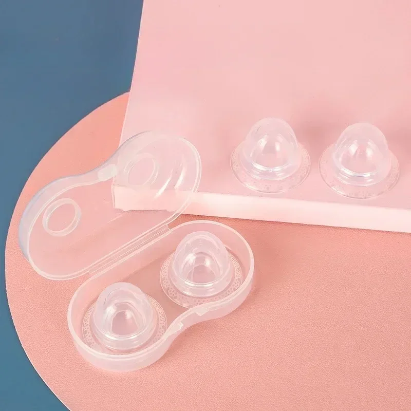 Silicone Nipple Correction Shield, Nipple Shield, Flat Corrector, suprimentos pré-natais e pós-natais, suprimentos de proteção, 2pcs