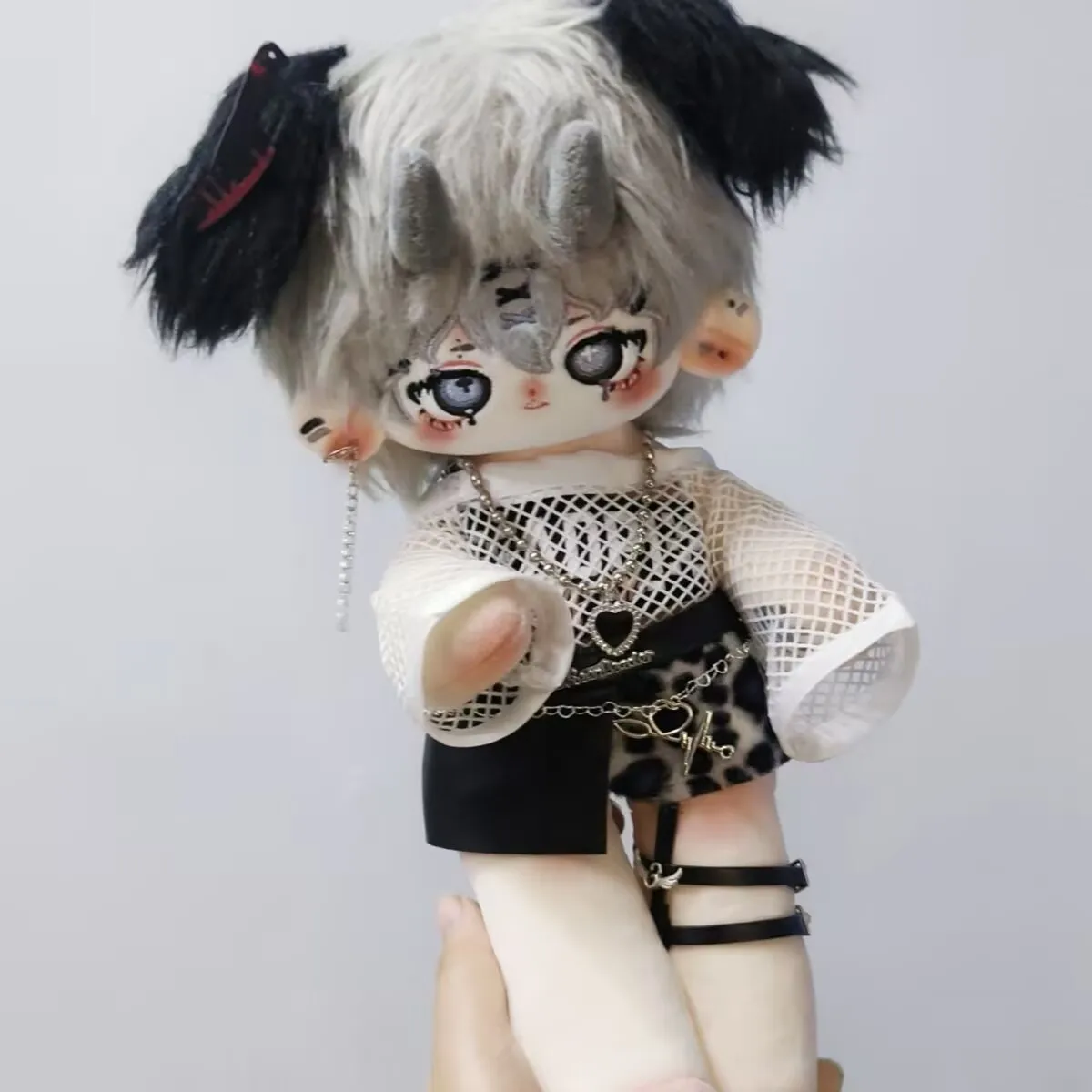 아기옷만, 정품이 아닌 20cm 또는 30cm 면 아기옷 그리드 세트(무염색 검정색) 교체 세트