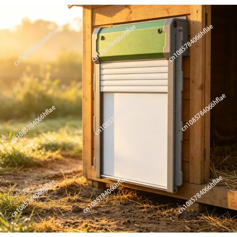 Solar Powered Automatic Chicken Coop Door with Timer & Light Sensor 1 Piece
