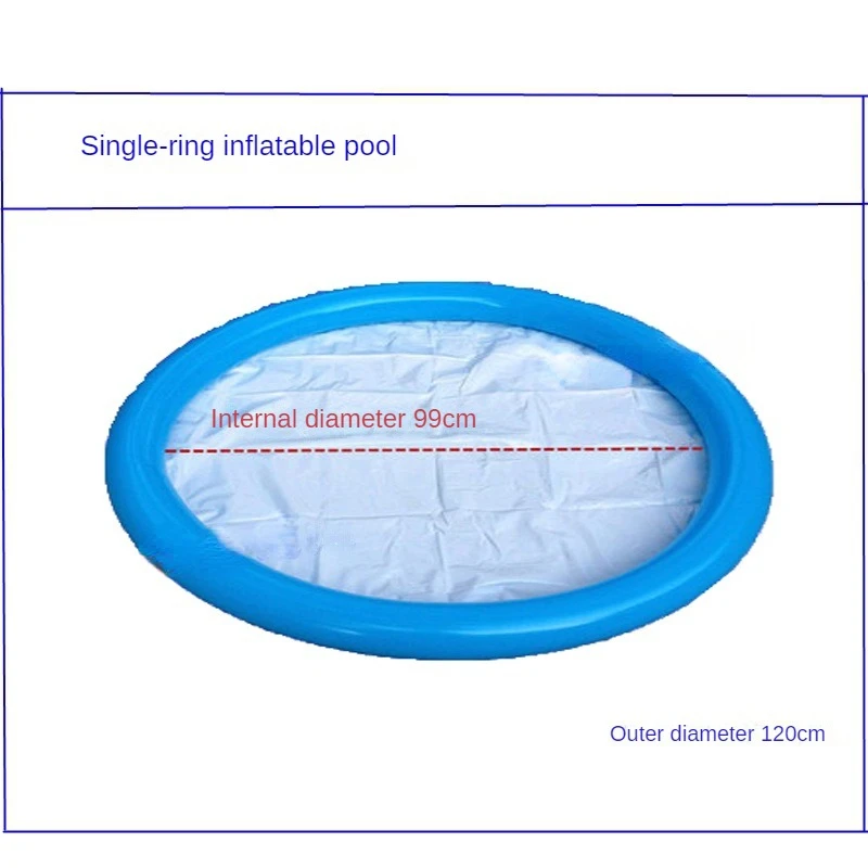 Bubble Show Kit a 1-Layer Inflatable Pool with Square Bubble Ring