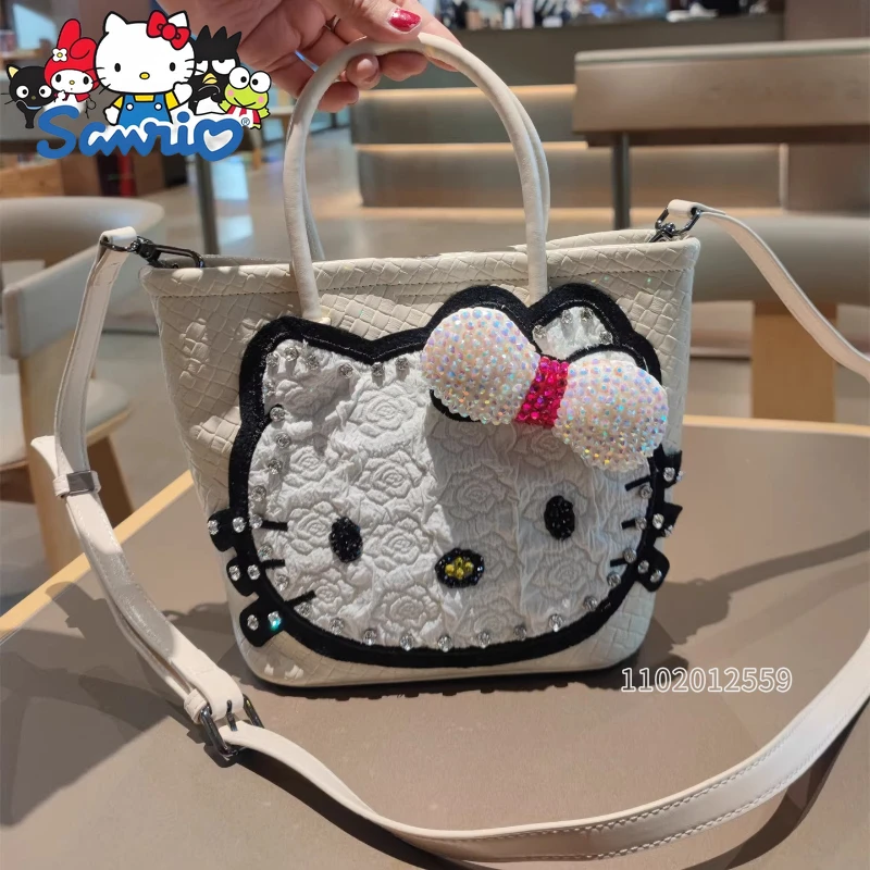 

Hello Kitty новая женская сумка с бриллиантами, женская сумка-мессенджер на одно плечо с бриллиантами, женская сумка для банкета, большая вмести...