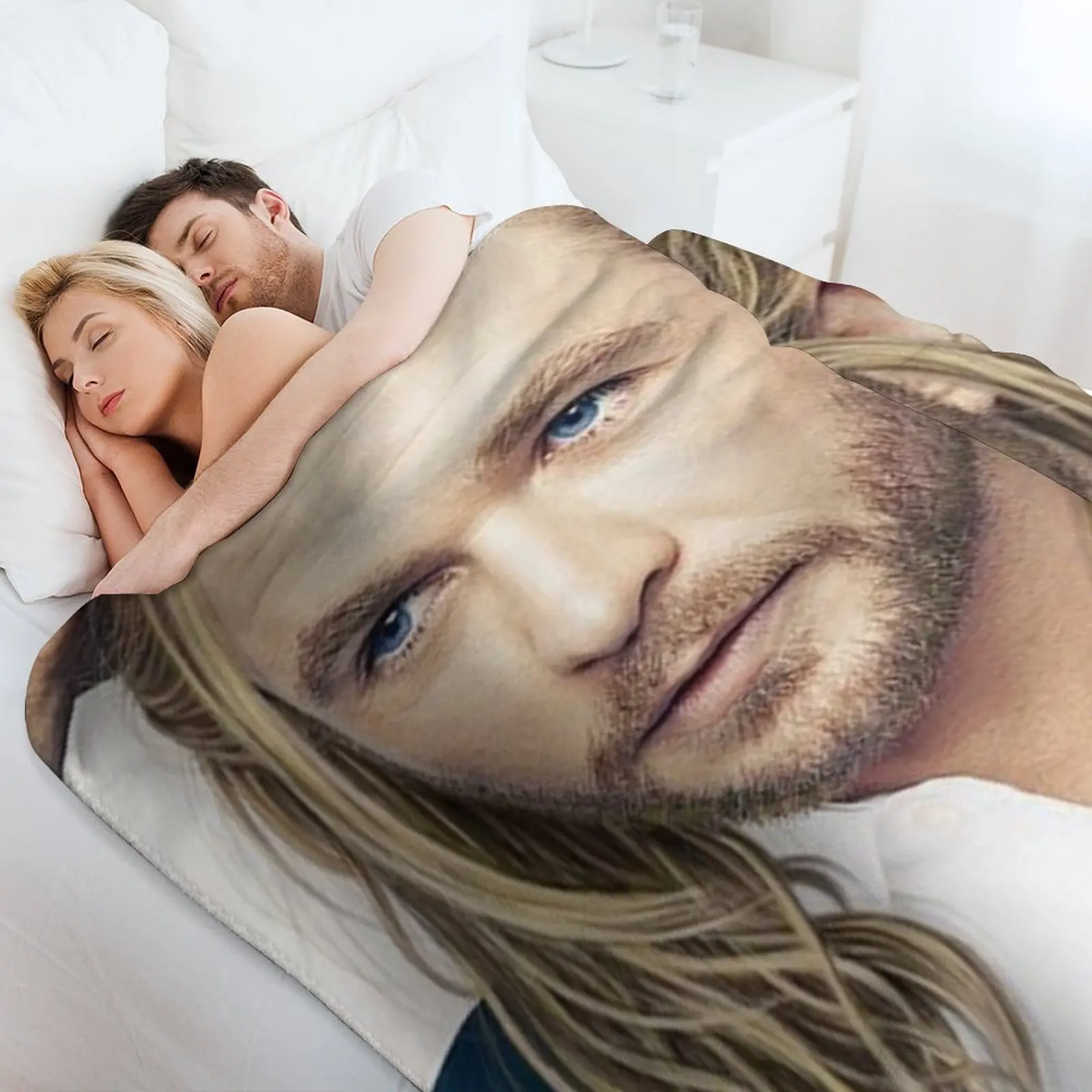 كريس هيمسوورث رمي بطانية أريكة الزخرفية بطانيات هدية مضحكة ورمي البطانيات الزخرفية #4