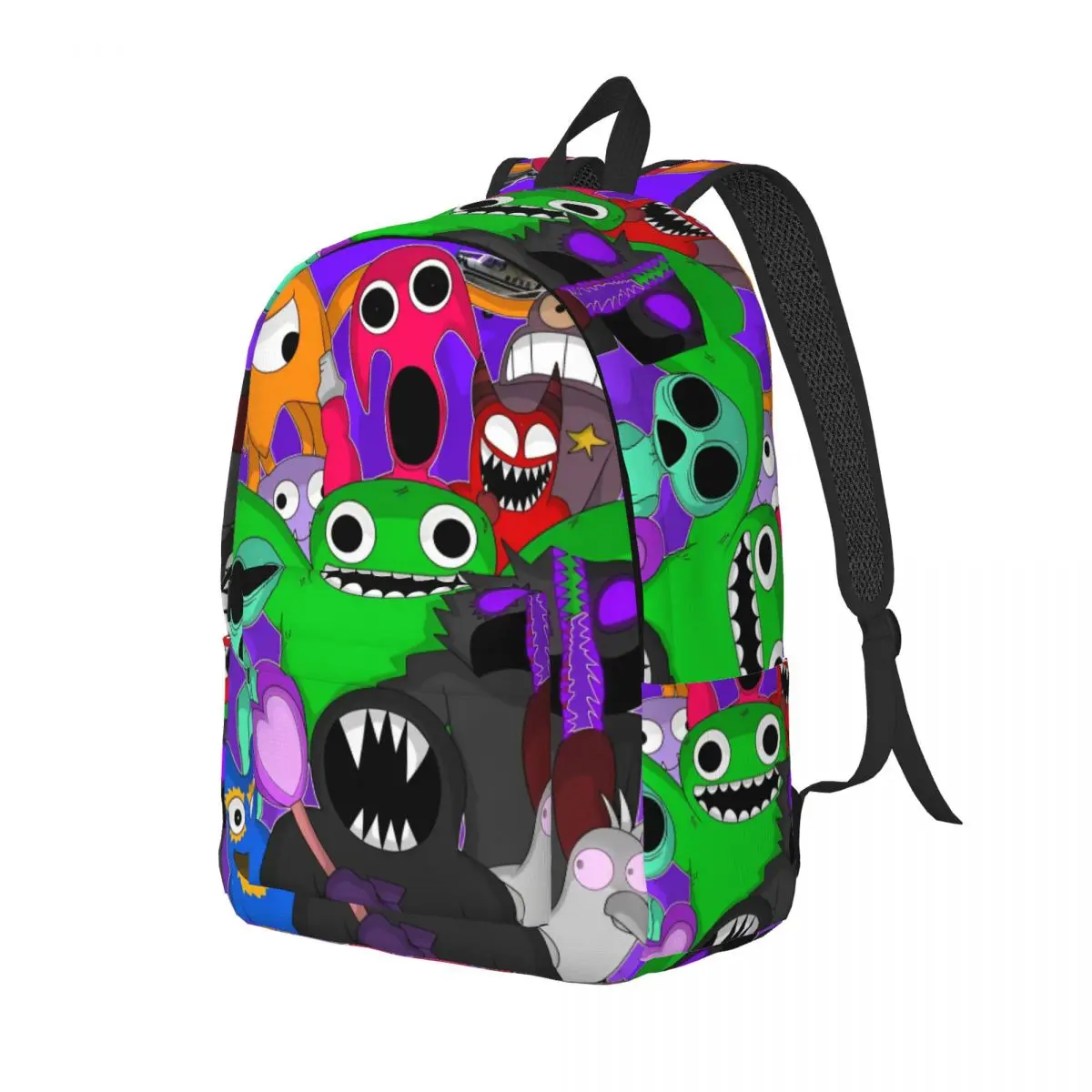 Garten Of Banban Horror Game Backpack for Men Women Casual Student Work Daypack Laptop Computer Canvas Bags with Pocket