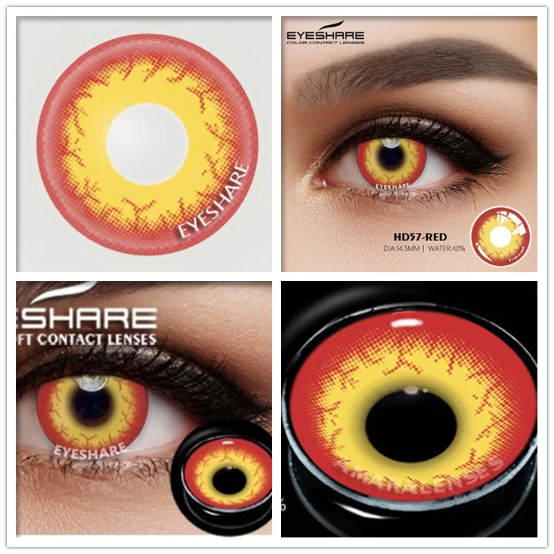 AMARA Color Contact Lenses For Eyes 2pcs Anime Cosplay Colored Lenses Blue Purple Halloween Lenses Contact Lens Beauty Makeup